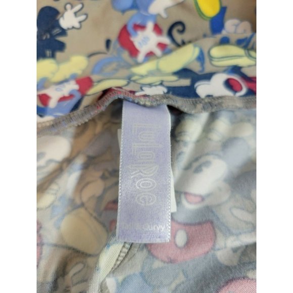 LuLaRoe Disney TC Leggings w/ vintage Mickey Mouse unicorn - Picture 5 of 8